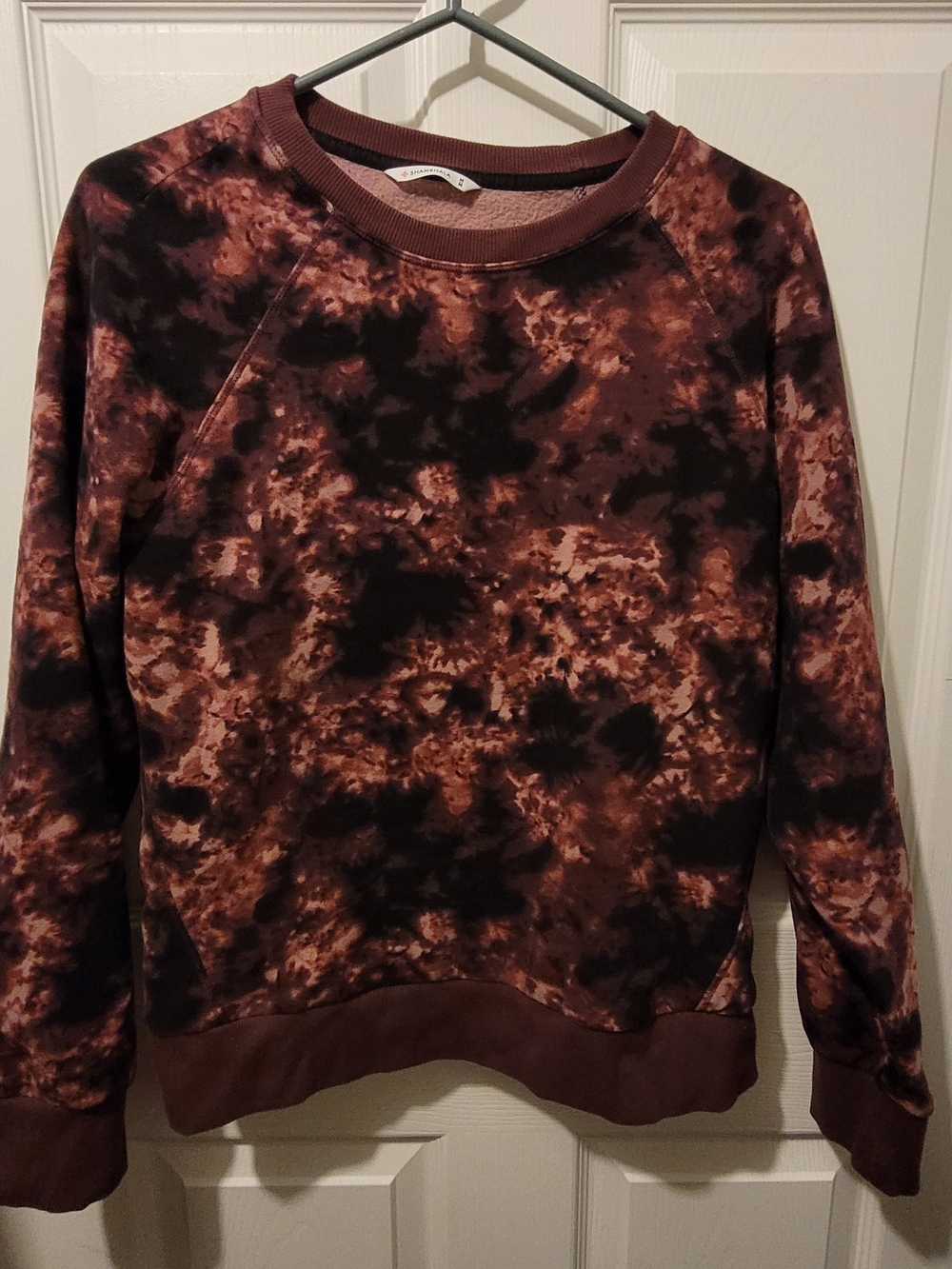 Tie-Dye Crewneck Sweater in Brown